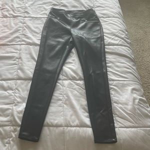 Black leather pants